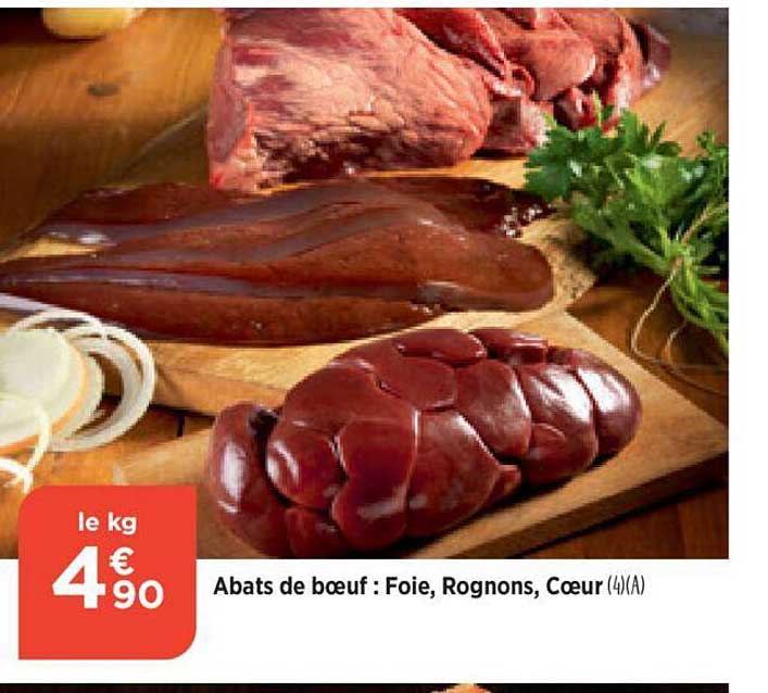 Abats De Boeuf : Foie, Rognons, Coeur