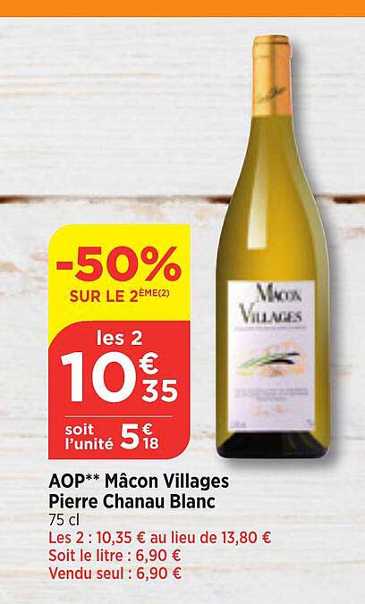 aop** macon villages pierre chanau blanc