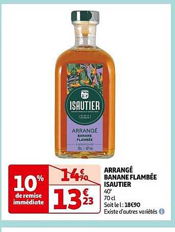 arrangé banane flambée isautier