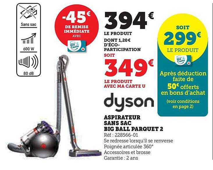 aspirateur sans sac big ball parquet 2 dyson
