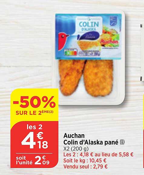Auchan Colin D'alaska Pane