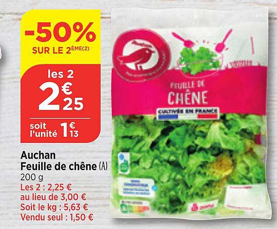 Auchan Feuille De Chene