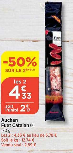 Auchan Fuet Catalan