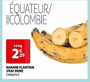 Banane Plantain Vrac Mure