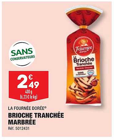 brioche tranchée marbrée la fournée dorée