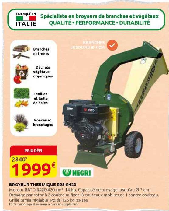 broyeur thermique r95-r420 negri