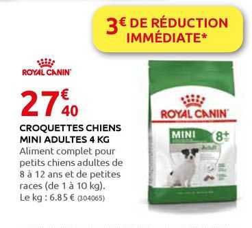 croquettes chiens mini adultes 4 kg royal canin