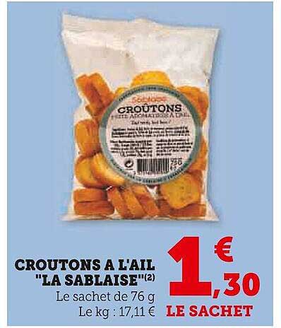 croutons à l'ail "la sablaise"
