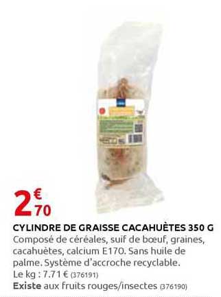 cylindre de graisse cacahuètes 350 g