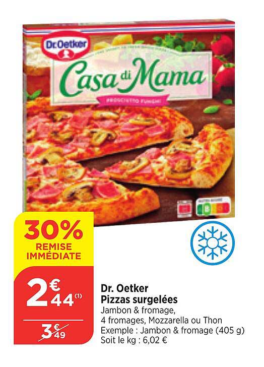 dr. oetker pizzas surgelees