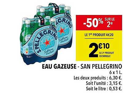 eau gazeuse - san pellegrino