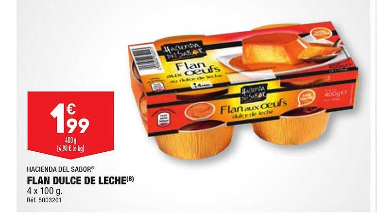 flan dulce de leche hacienda del sabor