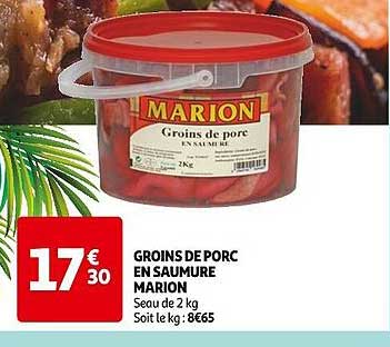 groins de porc en saumure marion