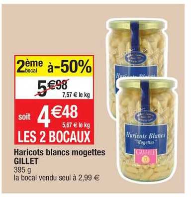 haricots blancs mogettes gillet