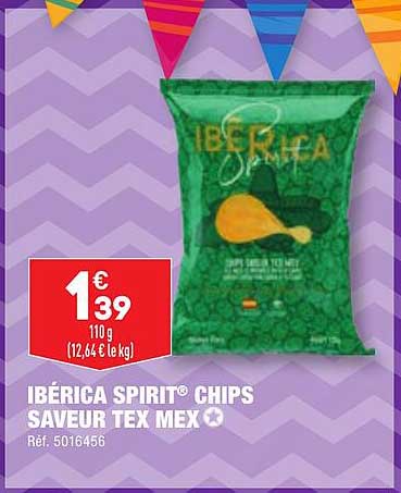 ibérica spirit chips saveur tex mex