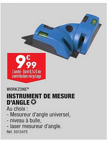 instrument de mesure d'angle workzone