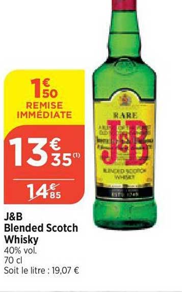 J&b Blended Scotch Whisky