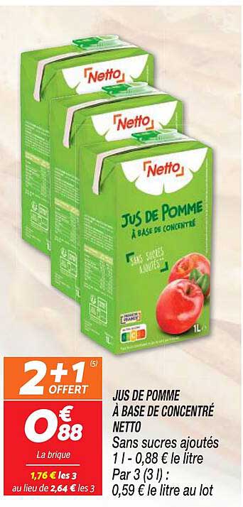 Jus De Pomme à Base De Concentré Netto