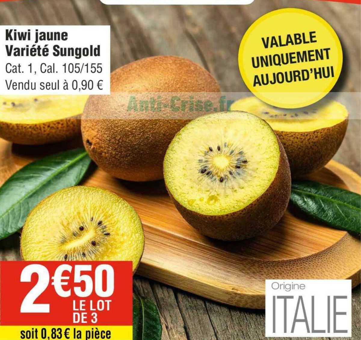 kiwi jaune variété sungold
