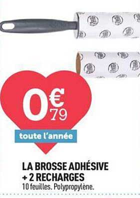 La Brosse Adhésive + 2 Recharges