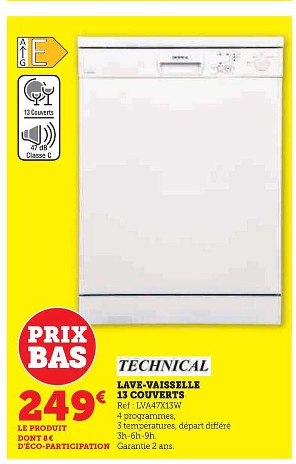 Lave-vaisselle 13 Couverts Technical