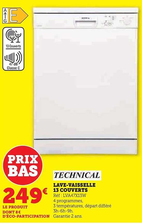 lave-vaisselle 13 couverts technical