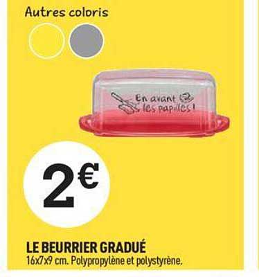 le beurrier gradué