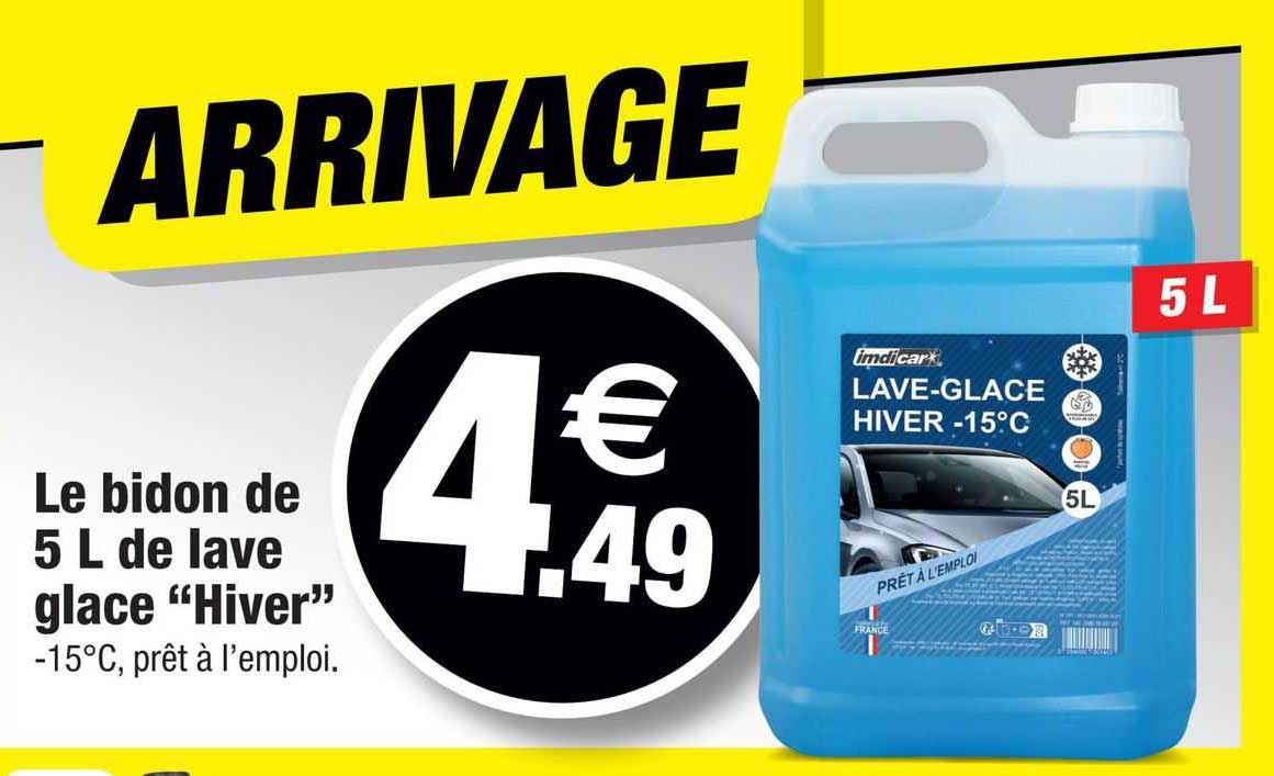 le bidon de 5 l de lave glace "hiver"