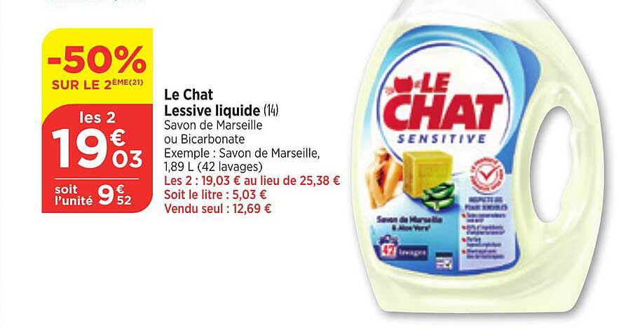 Le Chat Lessive Liquide
