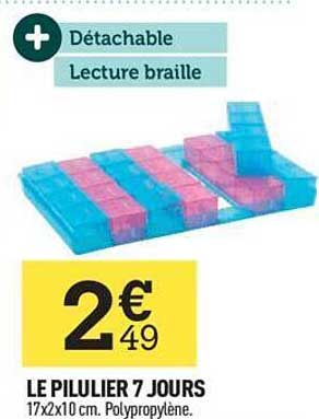 le pilulier 7 jours