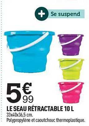 Le Seau Rétractable 10 L