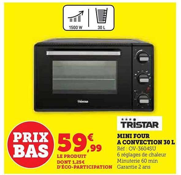 mini four à convection 30 l tristar