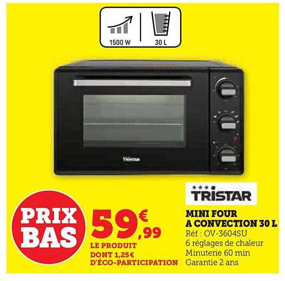 mini four à convection 30 l tristar
