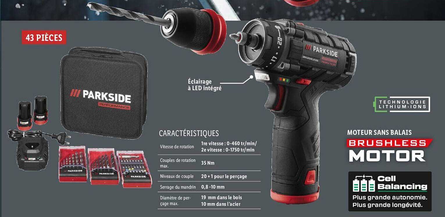 Moteur Sans Balais Parkside