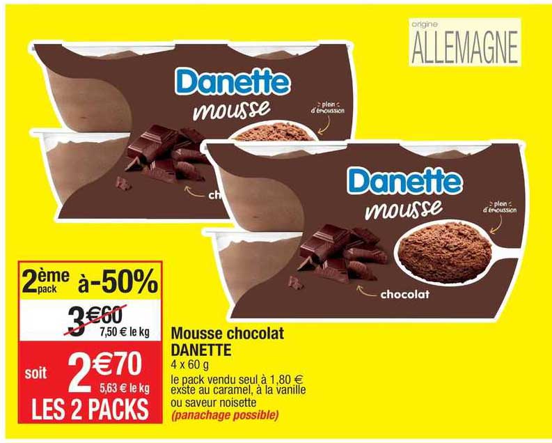 Mousse Chocolat Danette