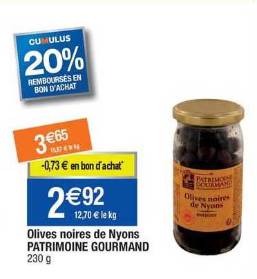 Olives Noires De Nyons Patrimoine Gourmand