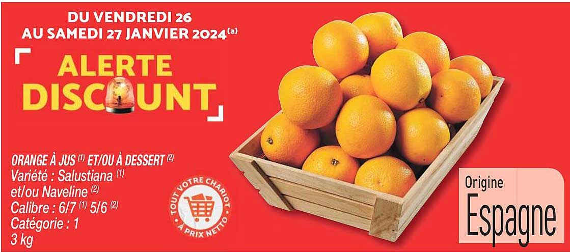 orange à jus et/ou à dessert