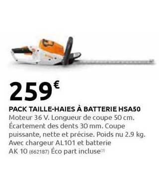 pack taille-haies à batterie hsa50