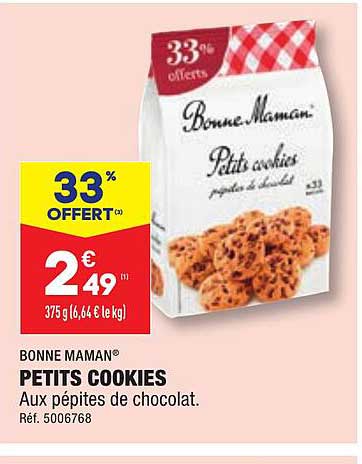 petits cookies bonne maman