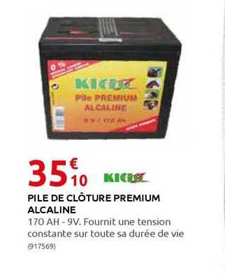 pile de clôture premium alcaline kidoz