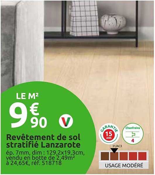 revêtement de sol stratifié lanzarote