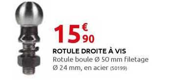 rotule droite à vis