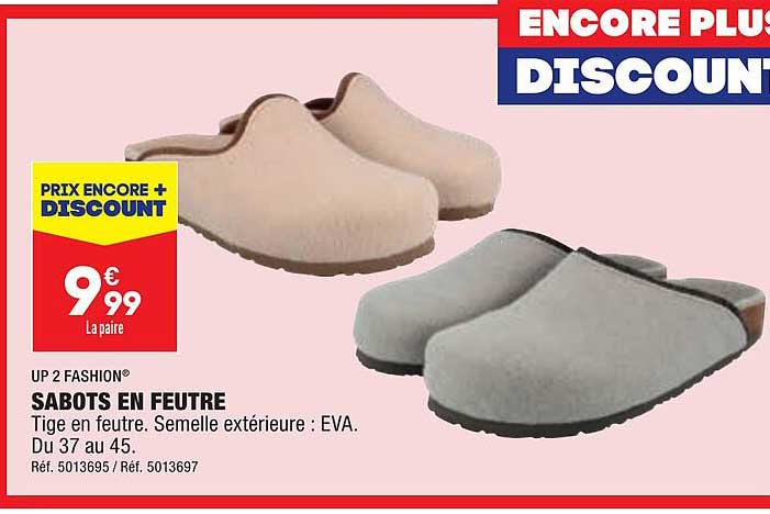 Sabots En Feutre Up2fashion