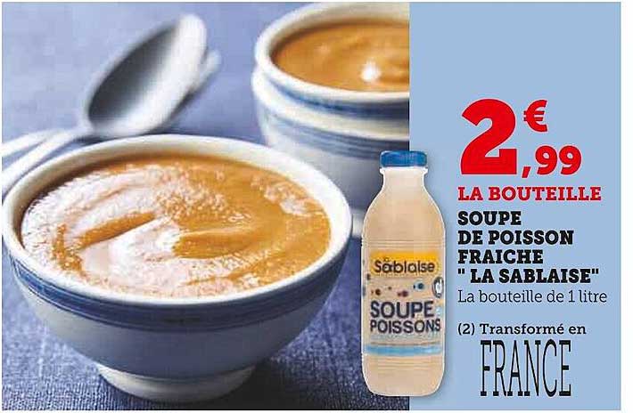 soupe de poisson fraîche "la sablaise"