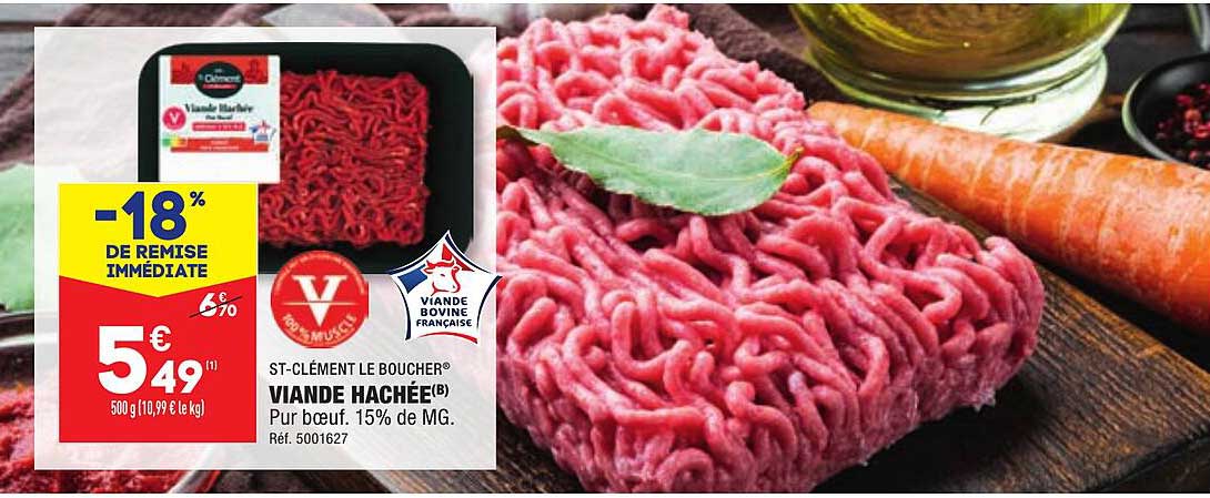 Viande Hachée St-clément Le Boucher