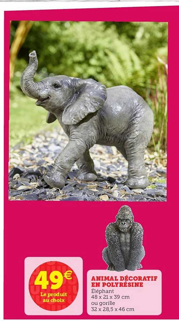 animal décoratif en polyrésine