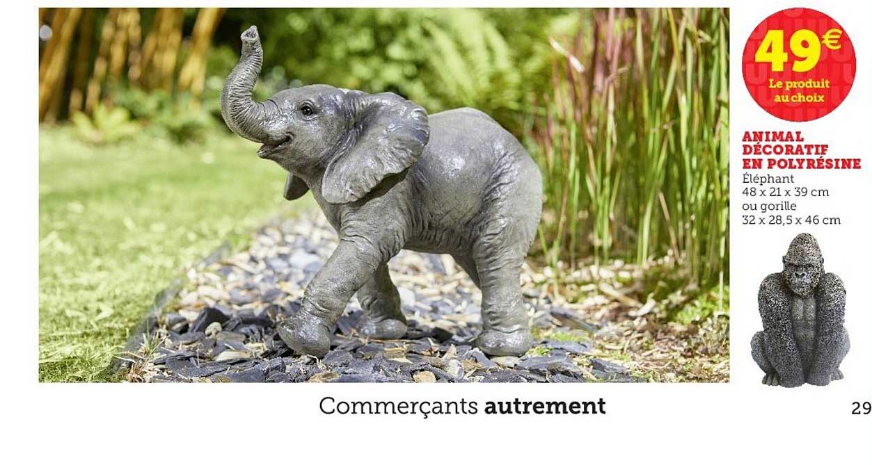 animal décoratif en polyrésine