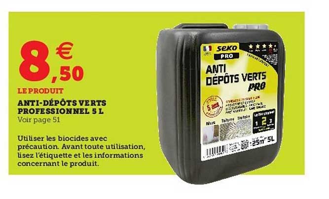 anti dépôts verts professionnel