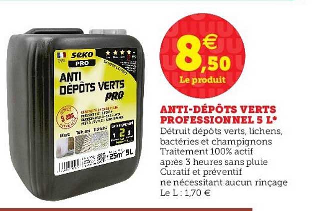 anti dépôts verts professionnel 5l