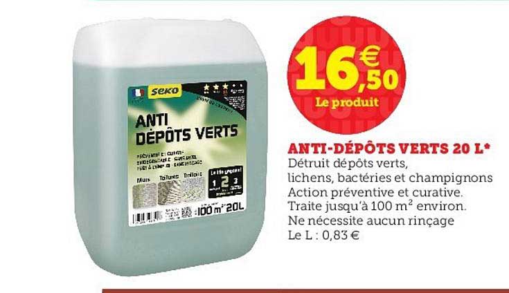anti dépôts verts